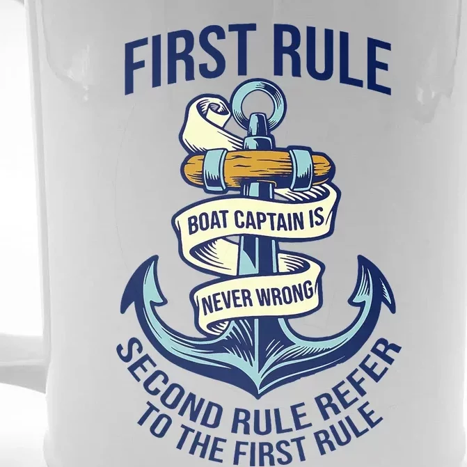 Boat Captain Sailor Seaman Seafarer Maritime Anchor Front & Back Beer Stein