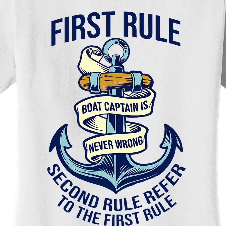 Boat Captain Sailor Seaman Seafarer Maritime Anchor Women's T-Shirt