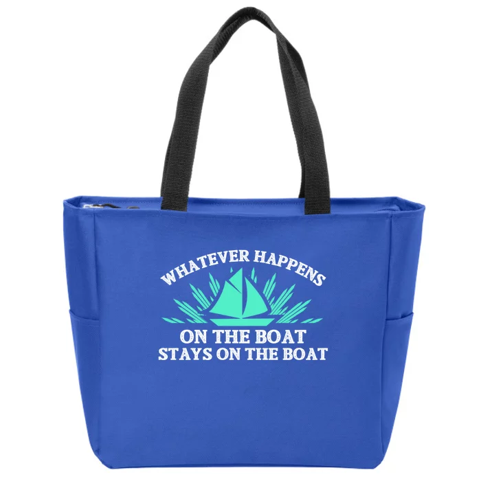 Boat Cruise Ship Family Vacation Trip Gift Zip Tote Bag