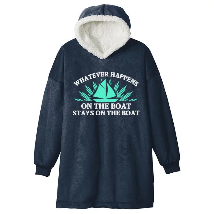 Boat Cruise Ship Family Vacation Trip Gift Hooded Wearable Blanket