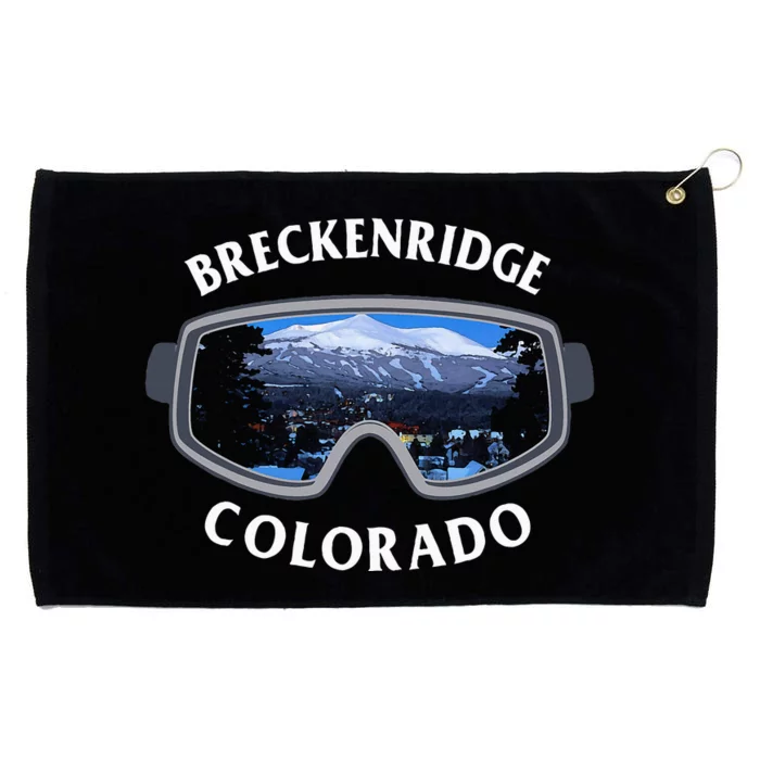 Breckenridge Colorado Ski Snowboard Grommeted Golf Towel