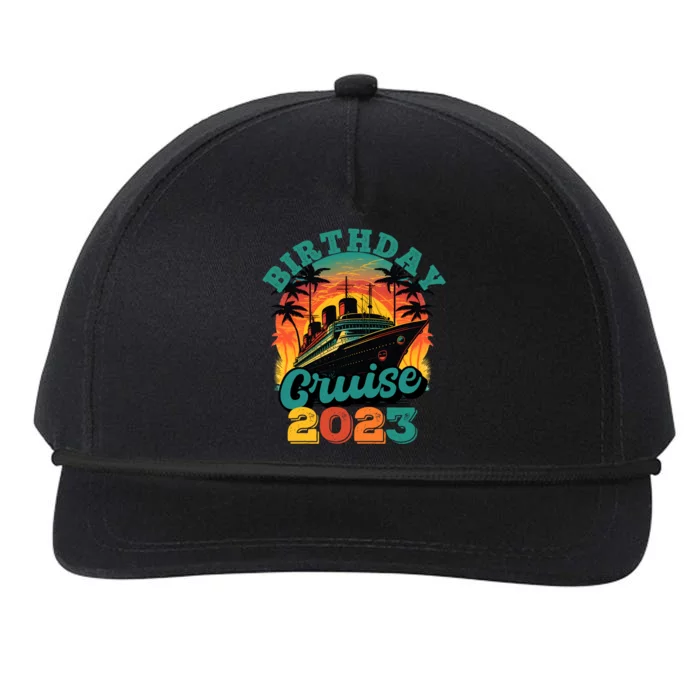 Birthday Cruise Squad Party Family Matching Cruise Ship Gift Snapback Five-Panel Rope Hat