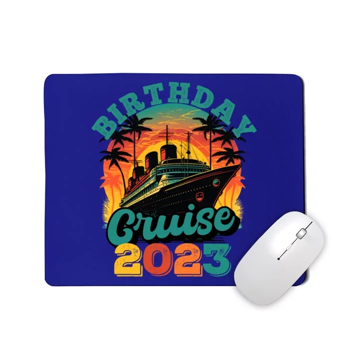 Birthday Cruise Squad Party Family Matching Cruise Ship Gift Mousepad