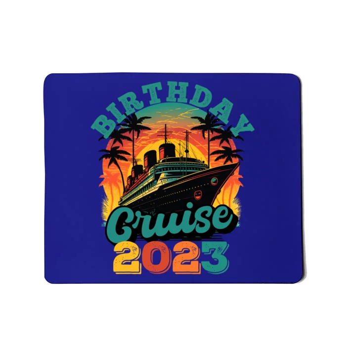 Birthday Cruise Squad Party Family Matching Cruise Ship Gift Mousepad