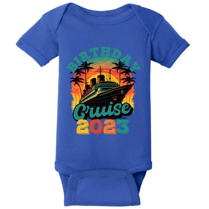 Birthday Cruise Squad Party Family Matching Cruise Ship Gift Baby Bodysuit