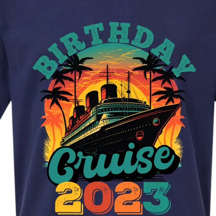 Birthday Cruise Squad Party Family Matching Cruise Ship Gift Sueded Cloud Jersey T-Shirt