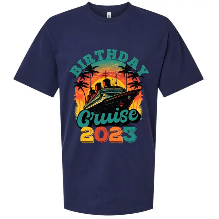 Birthday Cruise Squad Party Family Matching Cruise Ship Gift Sueded Cloud Jersey T-Shirt