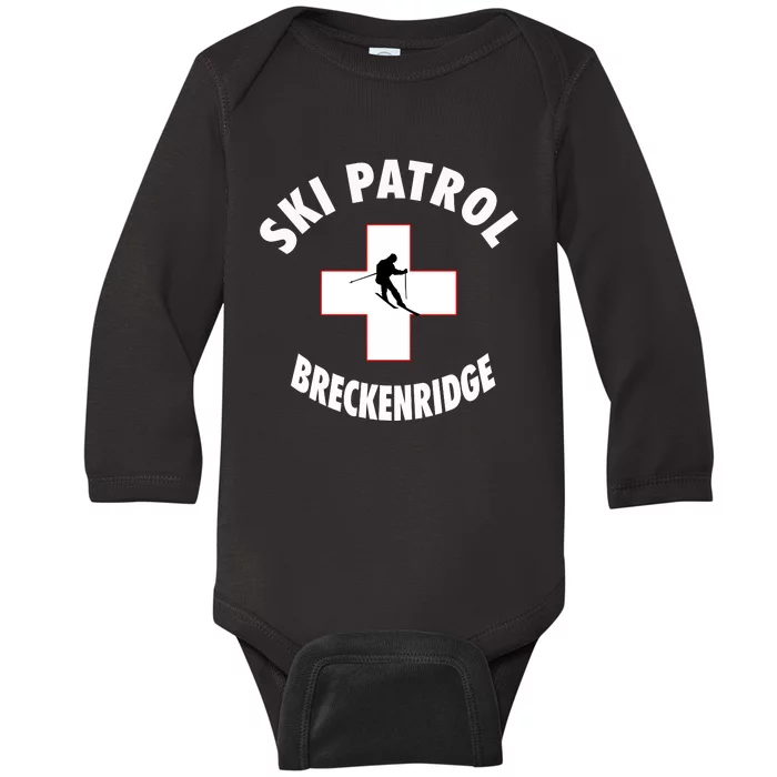 Breckenridge Colorado Ski Patrol Gift Baby Long Sleeve Bodysuit