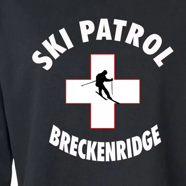 Breckenridge Colorado Ski Patrol Gift Cropped Pullover Crew