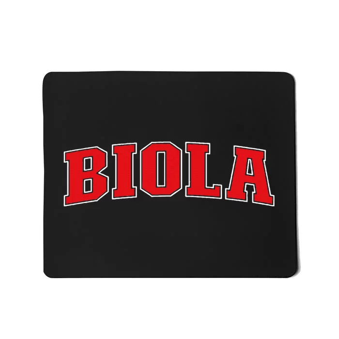 Biola California Souvenir Trip College Style Red Mousepad