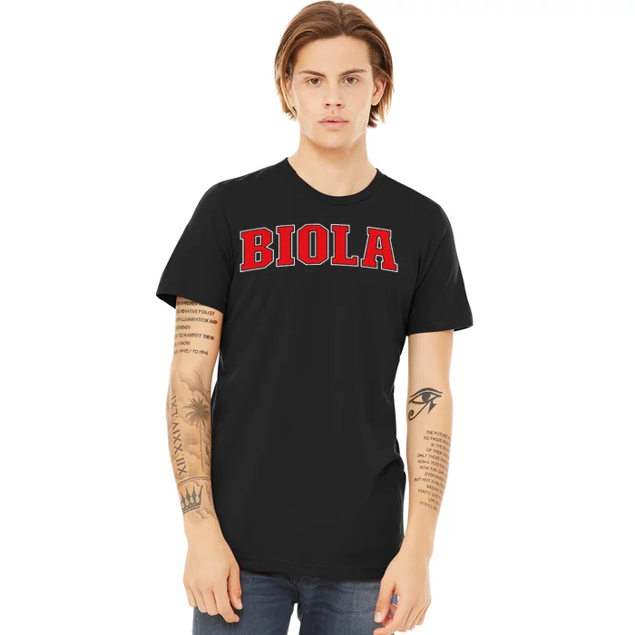 Biola California Souvenir Trip College Style Red Premium T-Shirt