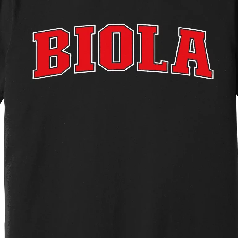 Biola California Souvenir Trip College Style Red Premium T-Shirt