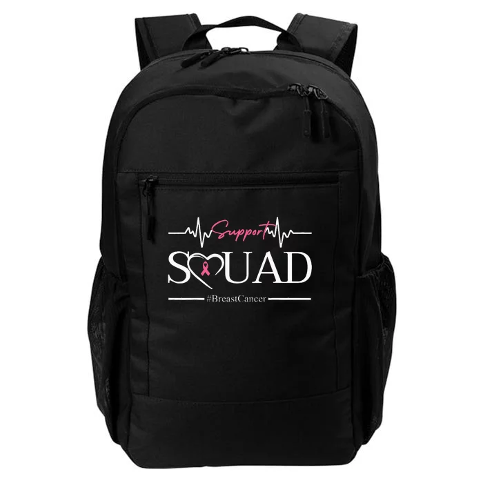 Breast Cancer Squad With Heart And P.I.N.K. .R.Ibbon Daily Commute Backpack