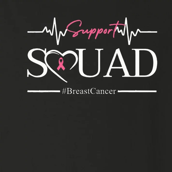 Breast Cancer Squad With Heart And P.I.N.K. .R.Ibbon Toddler Long Sleeve Shirt