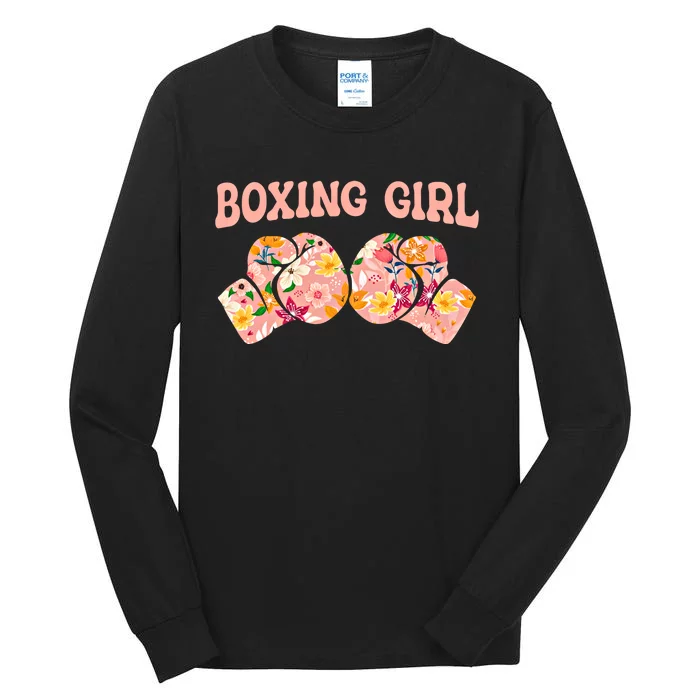 Boxing Combat Sports Sparring Gloves Boxer Boxing Gift Tall Long Sleeve T-Shirt