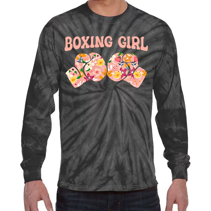 Boxing Combat Sports Sparring Gloves Boxer Boxing Gift Tie-Dye Long Sleeve Shirt