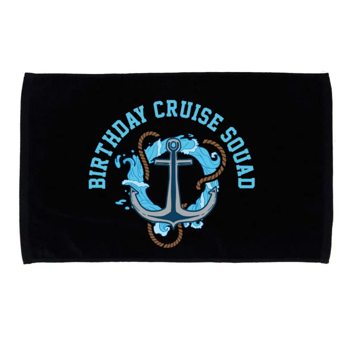 Birthday Cruise Squad Gift Microfiber Hand Towel