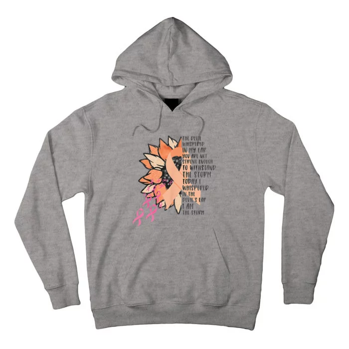 Breast Cancer Survivor Uterine Cancer Fighter Tall Hoodie