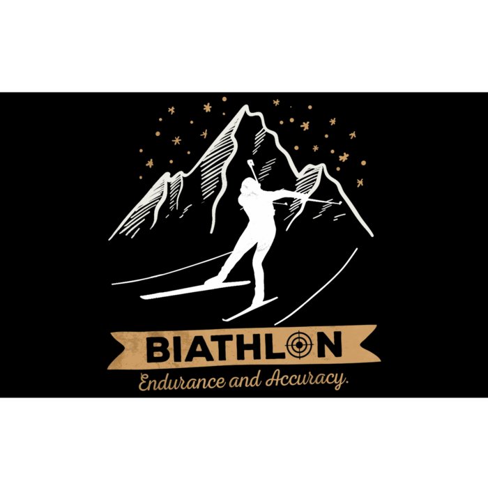 Biathlon CrossCountry Skiing Biathlete Shooting Bumper Sticker