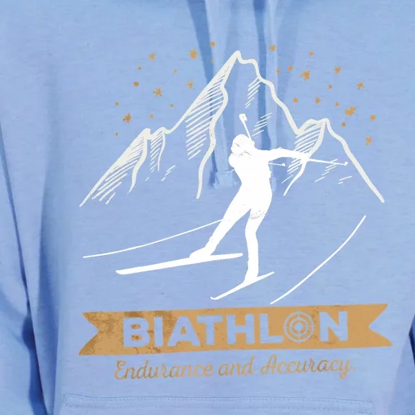 Biathlon CrossCountry Skiing Biathlete Shooting Unisex Surf Hoodie