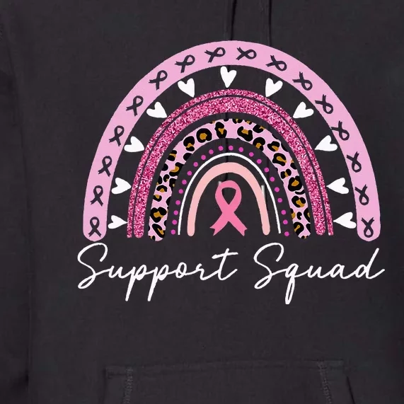 Breast Cancer Support Squad Breast Cancer Awareness Premium Hoodie