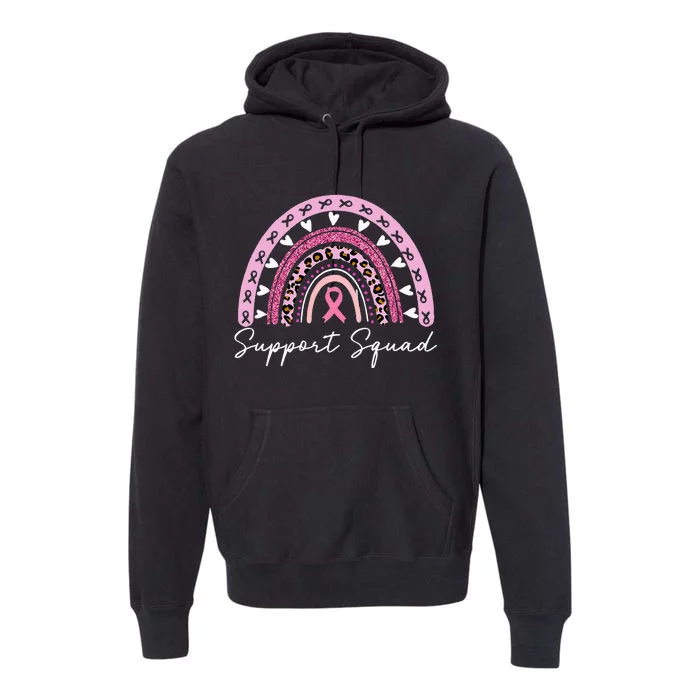 Breast Cancer Support Squad Breast Cancer Awareness Premium Hoodie