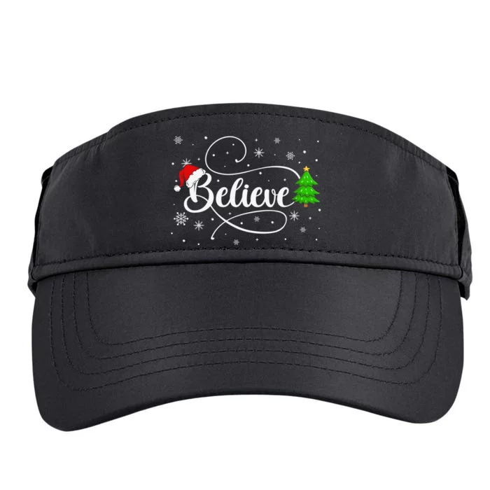 Believe Christmas Santa Holiday Adult Drive Performance Visor