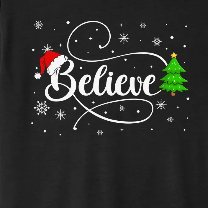 Believe Christmas Santa Holiday ChromaSoft Performance T-Shirt