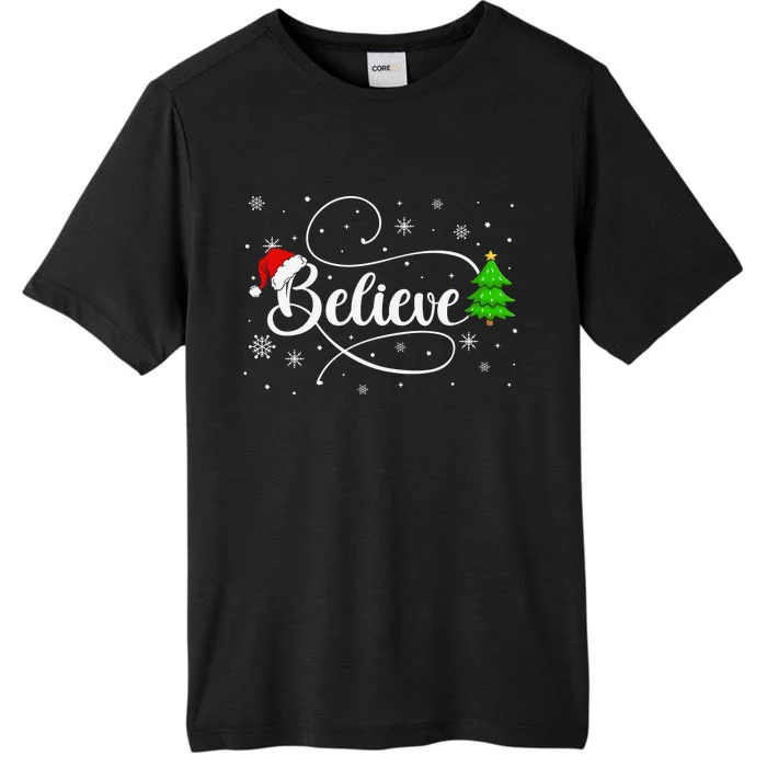 Believe Christmas Santa Holiday ChromaSoft Performance T-Shirt