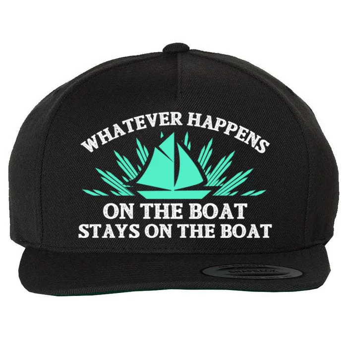 Boat Cruise Ship Family Vacation Trip Funny Gift Wool Snapback Cap