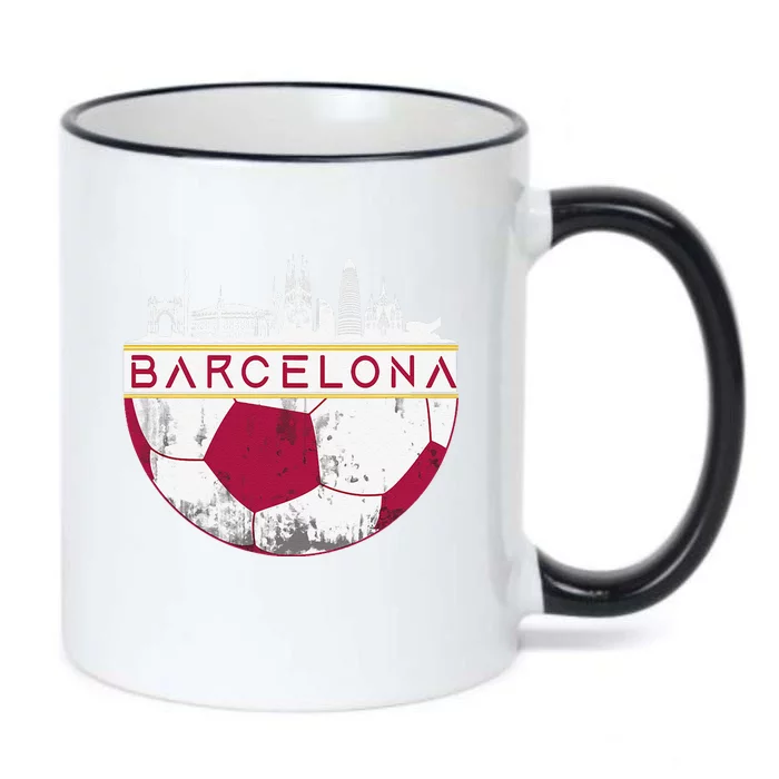 Barcelona City Skyline Soccer Sports Fans Cool Black Color Changing Mug