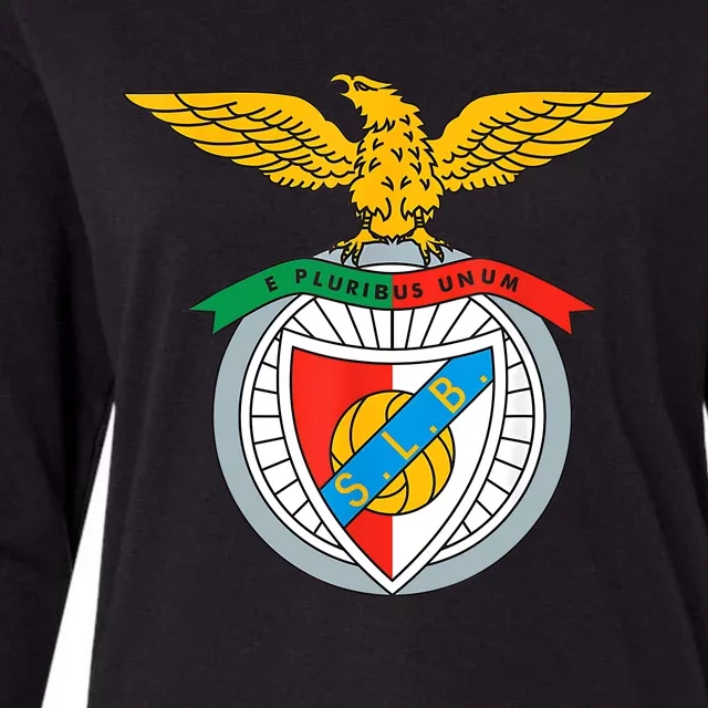 Benfica Club Supporter Fan Portugal Portuguese Womens Cotton Relaxed Long Sleeve T-Shirt