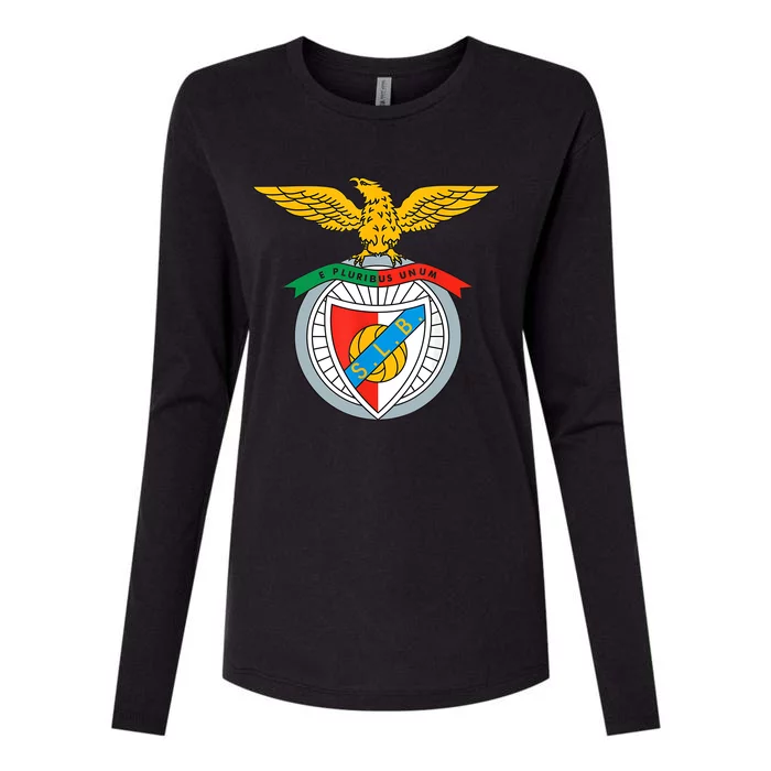 Benfica Club Supporter Fan Portugal Portuguese Womens Cotton Relaxed Long Sleeve T-Shirt