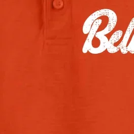 Believe Christmas Santa Holiday Vintage Retro Dry Zone Grid Performance Polo