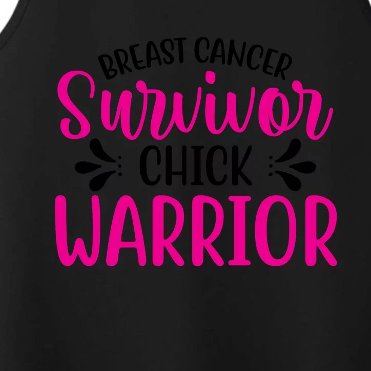 Breast Cancer Survivor Chick Warrior Performance Tank