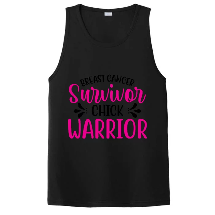 Breast Cancer Survivor Chick Warrior Performance Tank