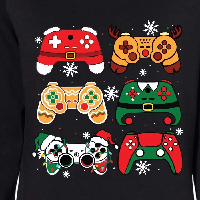 Boy Christmas Santa Gaming Controllers Gamer Xmas Womens California Wash Sweatshirt