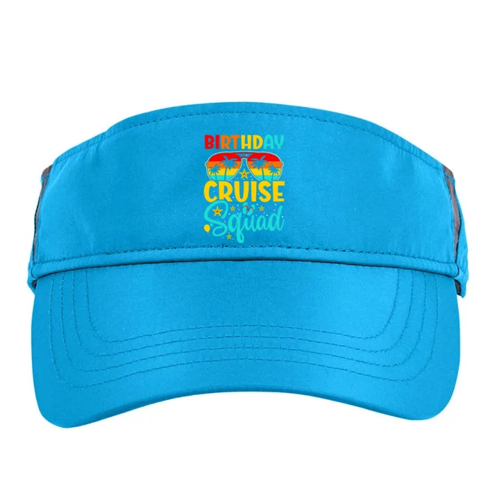 Birthday Cruise Squad Cruising Vacation Funny Crew Adult Drive Performance Visor