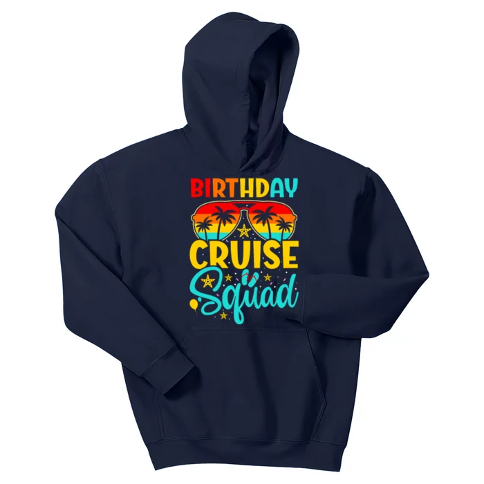 Birthday Cruise Squad Cruising Vacation Funny Crew Kids Hoodie