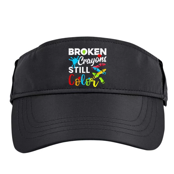 Broken Crayons Still Color Adult Drive Performance Visor