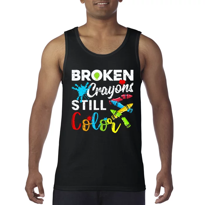 Broken Crayons Still Color Tank Top