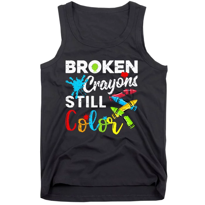 Broken Crayons Still Color Tank Top