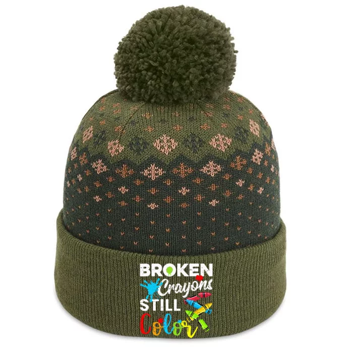 Broken Crayons Still Color The Baniff Cuffed Pom Beanie