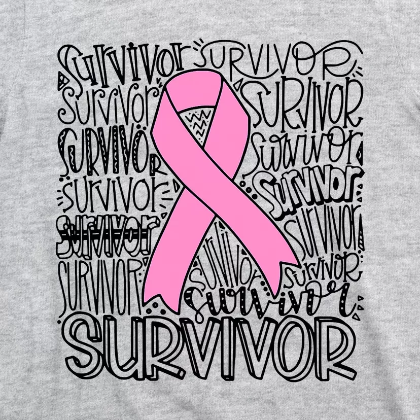 Breast Cancer Survivor Fighter Pink Ribbon Strong T-Shirt