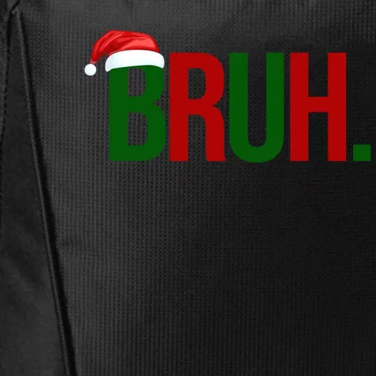 Bruh Christmas Santa Funny City Backpack