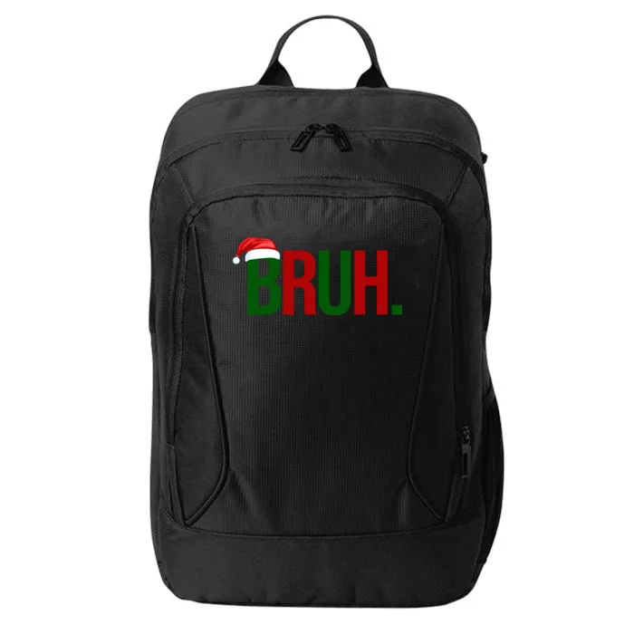 Bruh Christmas Santa Funny City Backpack