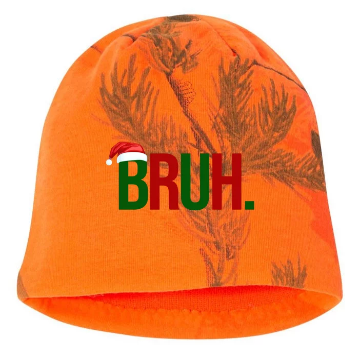 Bruh Christmas Santa Funny Kati - Camo Knit Beanie