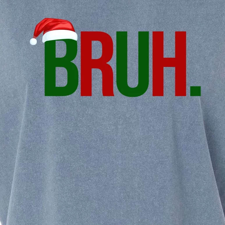 Bruh Christmas Santa Funny Garment-Dyed Women's Muscle Tee