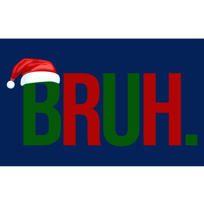 Bruh Christmas Santa Funny Bumper Sticker