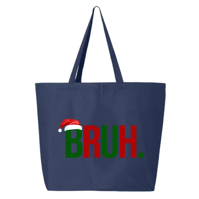 Bruh Christmas Santa Funny 25L Jumbo Tote